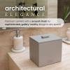 imageCLEAN SKIN CLUB Cement Box for 50 Disposable Clean Towels XL Towels NOT Included Concrete Container for Face Towelettes Bathroom Counter Storage Cleansing Facial Dry WipesTaupe Stone