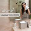 imageCLEAN SKIN CLUB Cement Box for 50 Disposable Clean Towels XL Towels NOT Included Concrete Container for Face Towelettes Bathroom Counter Storage Cleansing Facial Dry WipesTaupe Stone