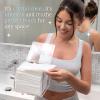 imageCLEAN SKIN CLUB Clear Acrylic Box for Clean Towels XL NOT Included Container For 50 Disposable Clean Towels XL Face Towelettes Bathroom Counter Storage Stone Bin for Cleansing Facial Dry Wipes