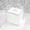imageCLEAN SKIN CLUB Clear Acrylic Box for Clean Towels XL NOT Included Container For 50 Disposable Clean Towels XL Face Towelettes Bathroom Counter Storage Stone Bin for Cleansing Facial Dry Wipes