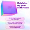 imageCLEAN SKIN CLUB The Prism Box for Clean Towels XL Vibrant Storage Solution for 50 Disposable Towels Stylish and Functional Bathroom Accessory