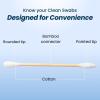 imageClean Skin Club Clean Swabs  6 Pack Total 3000 Count  One Pointed Tip  Biodegradable  Organic Cotton ampamp Bamboo  Makeup ampamp Nail Polish Touchups  ChlorineFree ampamp Hypoallergenic1000 Count
