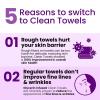 imageClean Skin Club Clean Towels XL Healthy Aging Smooths Fine Lines Wrinkles ampamp Texture In 6 Weeks Treated for Extra Softness Disposable Face Towels Anti Aging Makeup Remover Dry Wipe 50 Ct 1 Pack50 Count Pack of 1