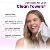 imageClean Skin Club Clean Towels XL Healthy Aging Smooths Fine Lines Wrinkles ampamp Texture In 6 Weeks Treated for Extra Softness Disposable Face Towels Anti Aging Makeup Remover Dry Wipe 50 Ct 1 Pack50 Count Pack of 1