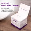 imageClean Skin Club Clean Towels XL Healthy Aging Smooths Fine Lines Wrinkles ampamp Texture In 6 Weeks Treated for Extra Softness Disposable Face Towels Anti Aging Makeup Remover Dry Wipe 50 Ct 1 Pack50 Count Pack of 1