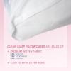 imageClean Skin Club Pillowcases 2 Pack Pink Standard SizeWhite