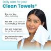 imageClean Skin Club Clean Blemish Control Towels XL 100 USDA Biobased Face Towel Disposable Face Towelette Eczema Association Accepted Makeup Remover Dry Wipes Ultra Soft 50 Ct 1 Pack50 Count Pack of 1