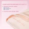 imageClean Sleep Silver Ion Pillowcase Hypoallergenic Pillowcase for BlemishProne ampamp Sensitive Skin Silver Ion Infused PlantBased Fabric Standard Size 1 Pillow Cover Pink