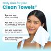 imageClean Skin Club Blemish Control Clean Towels XL Travel PackFace Towels Light Exfoliation for Oily Skin Eczema Association Accepted Face Towel TSAApproved Travel Essential1 Pack 10 Ct Total