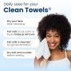 imageClean Skin Club Clean Towels XL Travel Pack 100 USDA Biobased Disposable Face Towel Eczema Association AcceptedDry Wipes TSAApproved Travel Essential1 Pack 10 Ct Total