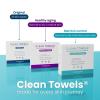 imageClean Skin Club Clean Towels XL Travel Pack 100 USDA Biobased Disposable Face Towel Eczema Association AcceptedDry Wipes TSAApproved Travel Essential1 Pack 10 Ct Total