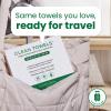 imageClean Skin Club Sensitive Skin Clean Towels XL Travel Pack Disposable Face Towels Infused with Aloe ampamp Glycerin Dermatologist and TSAApproved Travel Essential for Sensitive ampamp Reactive Skin10 Ct