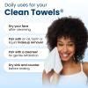 image:imageClean Skin Club Clean Towels Large 100 USDA Biobased Face Towel Disposable Face Towelette Eczema Association Accepted Makeup Remover Dry Wipes Ultra Soft 1 Pack 50 Ct